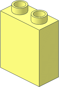 Duplo Brick  1 x  2 x  2 with Bottom Tube