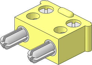 Electric Plug (Type 4) Twin without Centre Plastic Pin (Complete)