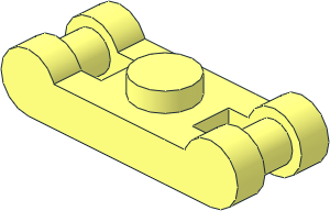 Plate  1 x  1 with Handles on Opposite Ends