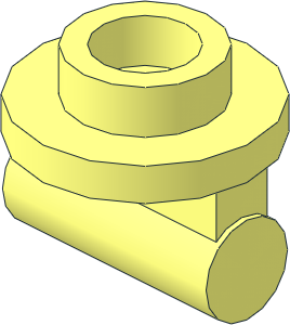 Plate  1 x  1 Round with Bar Handle on Long Stem
