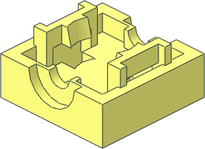 ~Brick  2 x  2 Arm Holder Lower Part