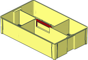 Container Storage Box 24 x 40 with Red Handle Container Storage Box 24 x 40 with Red Handle