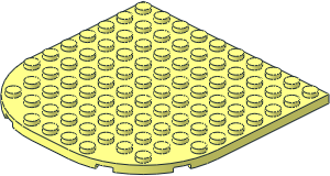 Plate 10 x 10 with Rounded End