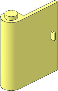 Door  1 x  3 x  3 Left with Vertical Handle