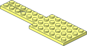 Car Base  4 x 12 with Hole and Steering Gear Slot