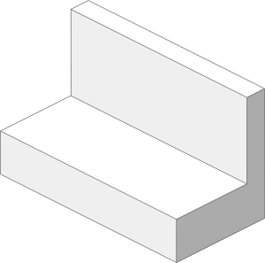~_Panel  1 x  2 x  1 with Black Grille Pattern White (Obsolete)