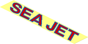 Sticker 1.2 x 6.5 with Red and Blue "SEA JET" on Transparent Background (Left) Sticker 1.2 x 6.5 with Red and Blue "SEA JET" on Transparent Background (Left)