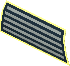 Sticker 1.0 x 2.8 with Black and Light Grey Grid on Transparent Background (Right) (Formed) Sticker 1.0 x 2.8 with Black and Light Grey Grid on Transparent Background (Right) (Formed)