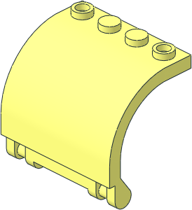 Hinge Panel  3 x  4 x  3 Curved