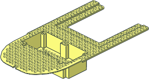 Boat Hull Floating 40 x 20 Deck