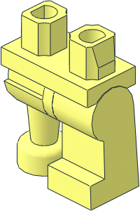 ~Minifig Hips and Legs with Wooden Leg Right (Obsolete) ~Minifig Hips and Legs with Wooden Leg Right (Obsolete)