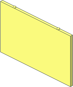 ~Window 1 x 6 x 2 Classic Shuttered Glass ~Window 1 x 6 x 2 Classic Shuttered Glass