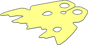 Minifig Cape Cloth with Holes and Tattered Edges