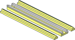 Train Track 12V Tapered Straight (Complete w/o End Sleepers) Train Track 12V Tapered Straight (Complete w/o End Sleepers)