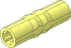 Technic Axle Joiner  3L with Ridges for Driving Ring