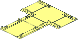 Container Fold-Out Race Track Case 34 x 42