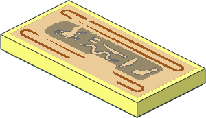 Tile 2 x 4 with Hieroglyphs (Bird on Top) Sticker Tile 2 x 4 with Hieroglyphs (Bird on Top) Sticker