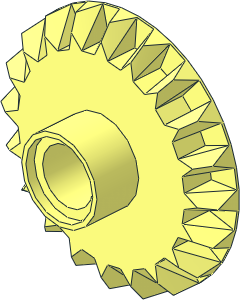 Technic Gear 20 Tooth Bevel with Peghole