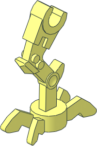 Minifig Mechanical Leg Angled Minifig Mechanical Leg Angled