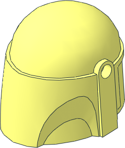 Minifig Helmet Mandalorian