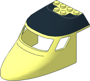 Plane Front  6 x 10 x  4 with Black Roof Pattern