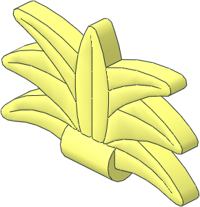 Minifig Feathered Headdress Small