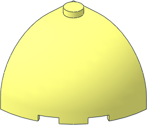 Brick  3 x  3 x  2 Round Corner with Dome Top