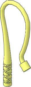 Minifig Whip Bent Flexible