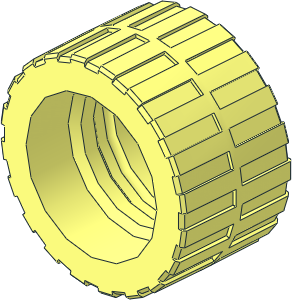 Tyre 14/ 26 x 18 Shallow Staggered Treads with Middle Band