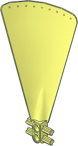 Propeller  1 Blade 14L with Two Pin Holes and Four Axles