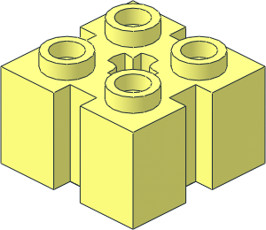 Brick  2 x  2 with Slots and Axlehole