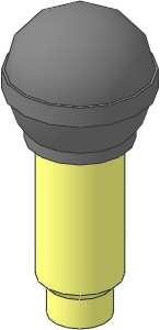 Minifig Microphone with Metallic Silver Top Pattern