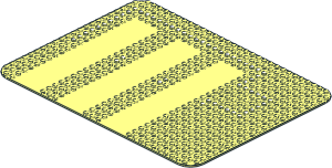 Baseplate 24 x 32 with Driveways and Set 347 Dot Pattern Baseplate 24 x 32 with Driveways and Set 347 Dot Pattern