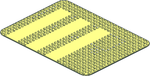 Baseplate 24 x 32 with Driveways and Set 355 Dots Pattern