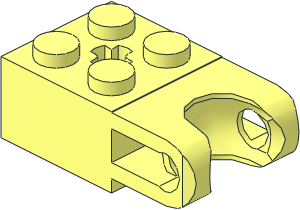 Brick  2 x  2 with Ball Socket Type 3 and Axlehole Brick  2 x  2 with Ball Socket Type 3 and Axlehole