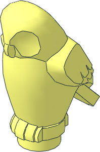 Animal Owl with Angular Feathers