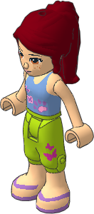 _Figure Friends Mia with Lime Cropped Trousers, Light Blue Top _Figure Friends Mia with Lime Cropped Trousers, Light Blue Top