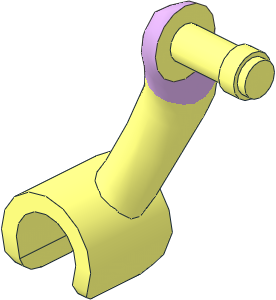 Figure Friends Female Right Arm with Lavender Short Sleeve Pattern