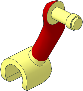 Figure Friends Female Right Arm with Red Sleeve Pattern