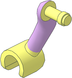 Figure Friends Female Right Arm with Lavender Sleeve Pattern