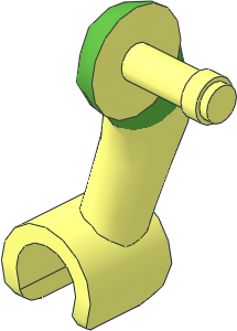 Figure Friends Male Right Arm with Bright Green Short Sleeve Pattern