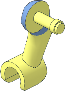 Figure Friends Male Right Arm with Medium Blue Short Sleeve Pattern