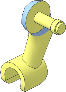 Figure Friends Male Right Arm with Bright Light Blue Short Sleeve Pattern