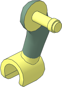 Figure Friends Male Right Arm with Sand Green Sleeve Pattern