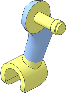 Figure Friends Male Right Arm with Bright Light Blue Sleeve Pattern