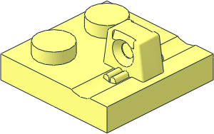 Hinge Plate  2 x  2 Locking with Single Finger On Top