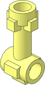 Bar  1L with Top Stud and Two Side Studs