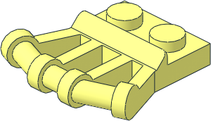 Plate  1 x  2 with Angled Handles on Side