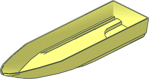 Boat Hull Floating 28 x  8 Bottom