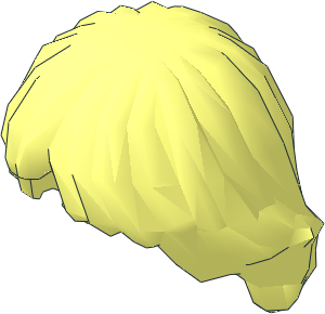 Minifig Hair Tousled and Layered